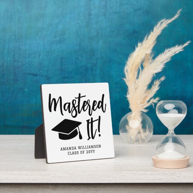 Placa Expositora Máster personalizado de graduación (in situ)