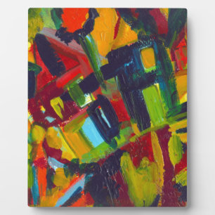 Placa Expositora Material gráfico abstracto colorido de Kandinsky 3