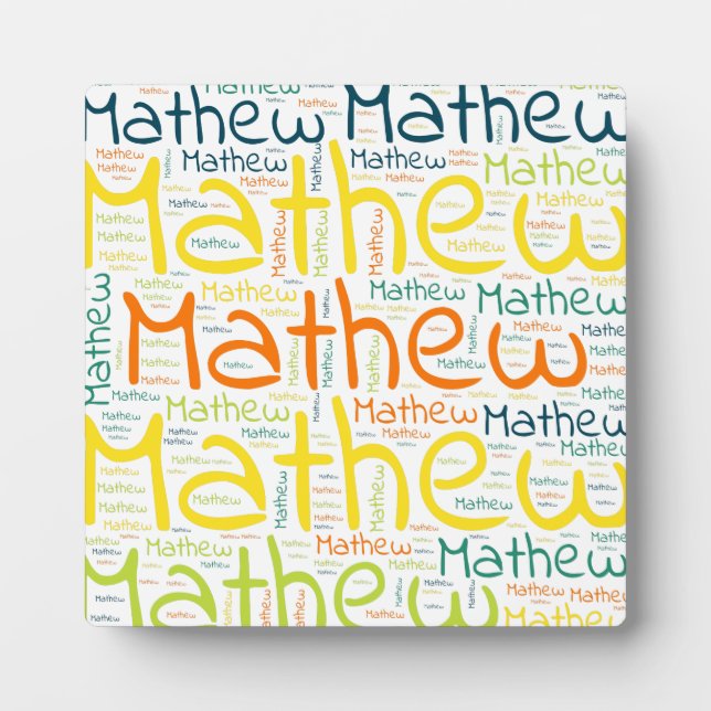 Placa Expositora Mathew (Frente)