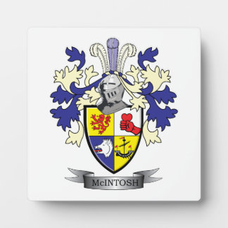 Placa Expositora McIntosh Familia Crest Coat of Arms