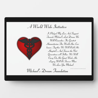 Placa Expositora MDF Pledge Plaque