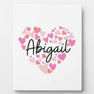 Placa Expositora Me encanta Abigail