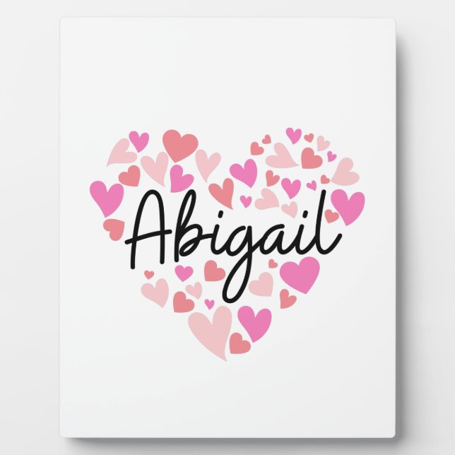 Placa Expositora Me encanta Abigail (Frente)