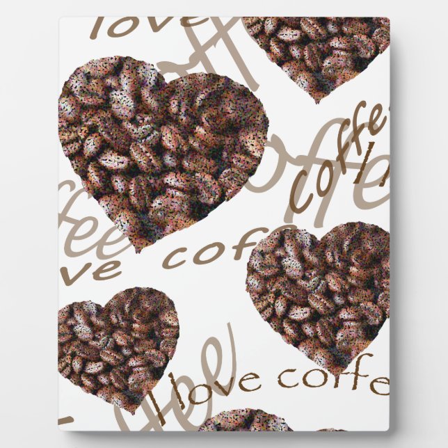 Placa Expositora "¡Me encanta el café!" (Frente)