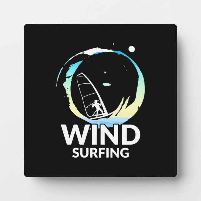 Placa Expositora Me encanta el windsurf (Frente)