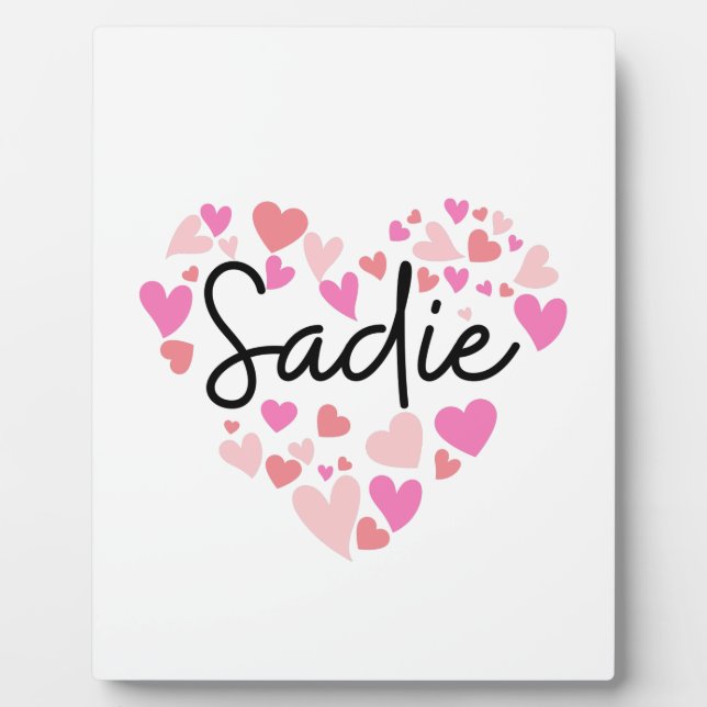 Placa Expositora Me encanta Sadie (Frente)
