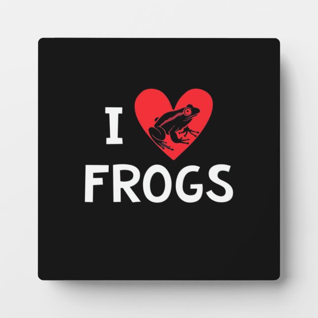 Placa Expositora Me encantan las ranas (Frente)
