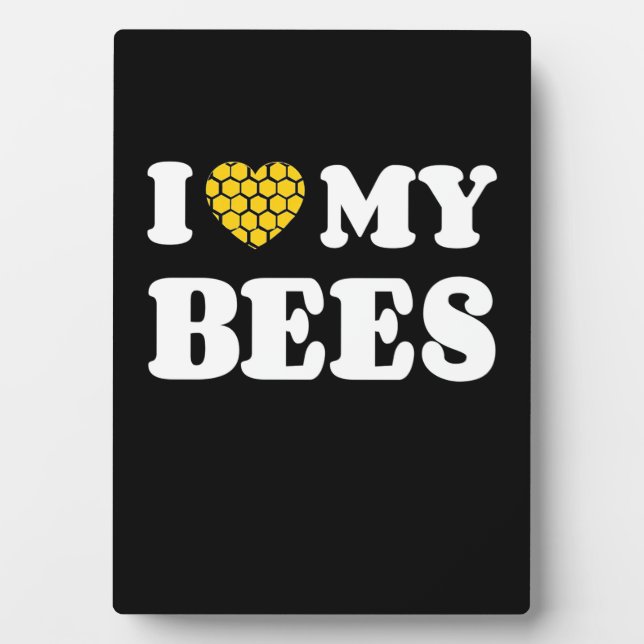 Placa Expositora Me encantan mis abejas (Frente)