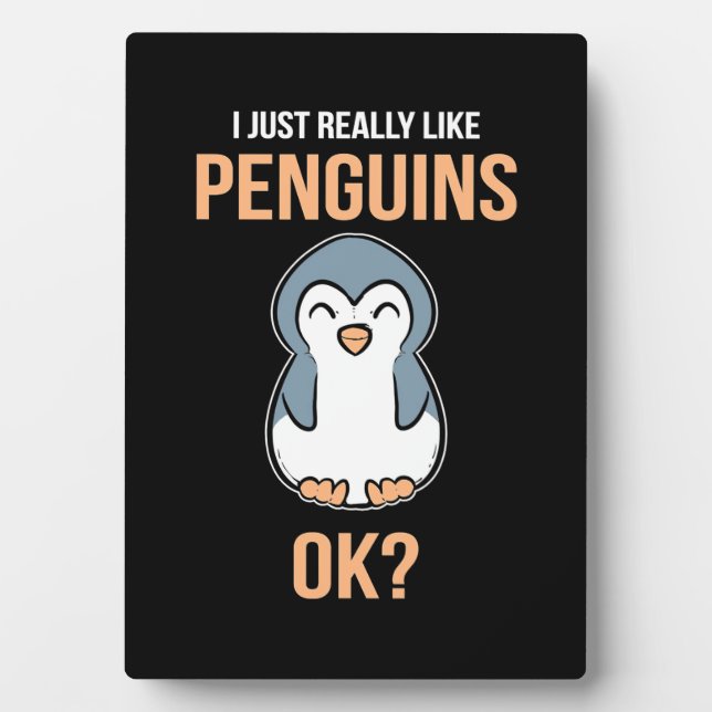 Placa Expositora Me Gusta El Pingüino (Frente)