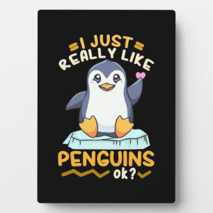 Placa Expositora Me Gusta Realmente El Pingüino