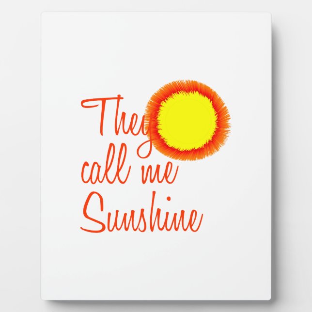 Placa Expositora Me llaman Sunshine (Frente)