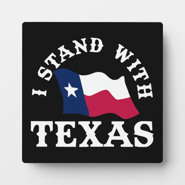 Placa Expositora Me mantengo con Texas (Frente)