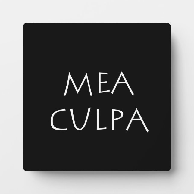 Placa Expositora Mea culpa (Frente)