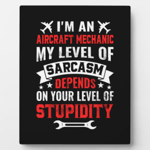Placa Expositora Mecánica Soy Un Mecánico De Aeronaves
