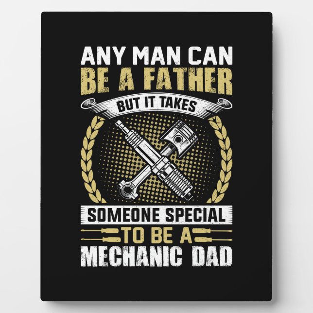 Placa Expositora Mechanic Be A Mechanic Dad (Frente)