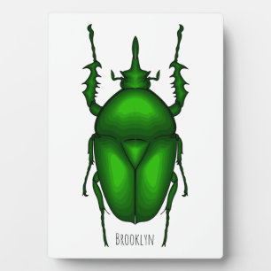 Placa Expositora Mecynorhina torquata personalizado ilustracion