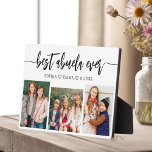 Placa Expositora Mejor Abuela de la historia - Collage de fotos de<br><div class="desc">Celebra el "Mejor Abuela de la Historia" con este Collage de fotos de nietos personalizado. Este sincero regalo cuenta con un bello collage de preciadas fotos que capturan momentos especiales, complementado con un mensaje amoroso. Diseñado con materiales de alta calidad y acabados elegantes, es ideal para exhibirse en casa como...</div>