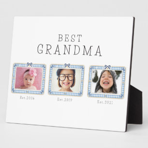Placa Expositora Mejor Abuela Est Fecha Personalizada 3 Foto Lindo 
