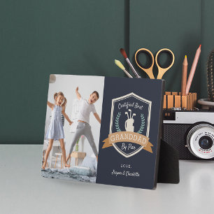 Placa Expositora Mejor Abuelo De Par   Foto del abuelo del golf