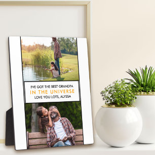 Placa Expositora Mejor Abuelo en el Universo Personalizado 2 Foto