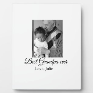 Placa Expositora mejor abuelo siempre abuelos foto regalos clásicos