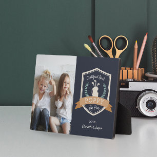 Placa Expositora Mejor Adormidera De Par   Foto del abuelo del golf