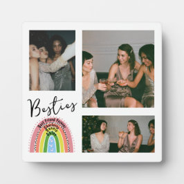 Placa Expositora Mejor Amigos Collage de fotos Arcoiris para siempr