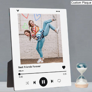 Placa Expositora Mejor Amigos para siempre   Collage de fotos de la