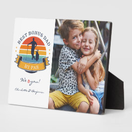 Placa Expositora Mejor Bono Papá Por Par Retro Día De Los Padres De