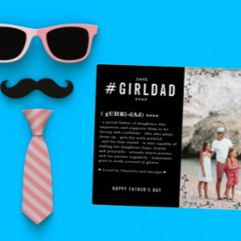 Placa Expositora Mejor Chica de papá | Foto personalizada de #GirlD