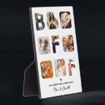 Placa Expositora Mejor Collage de fotos Amigo Personalizado Foto BF<br><div class="desc">Mejor Collage de fotos Amigo Personalizado Foto BFF</div>