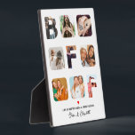 Placa Expositora Mejor Collage de fotos Amigo Personalizado Foto BF<br><div class="desc">Mejor Collage de fotos Amigo Personalizado Foto BFF</div>