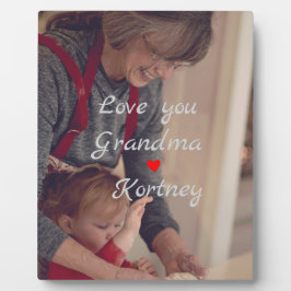 Placa Expositora Mejor collage de fotos de la abuela que te amemos