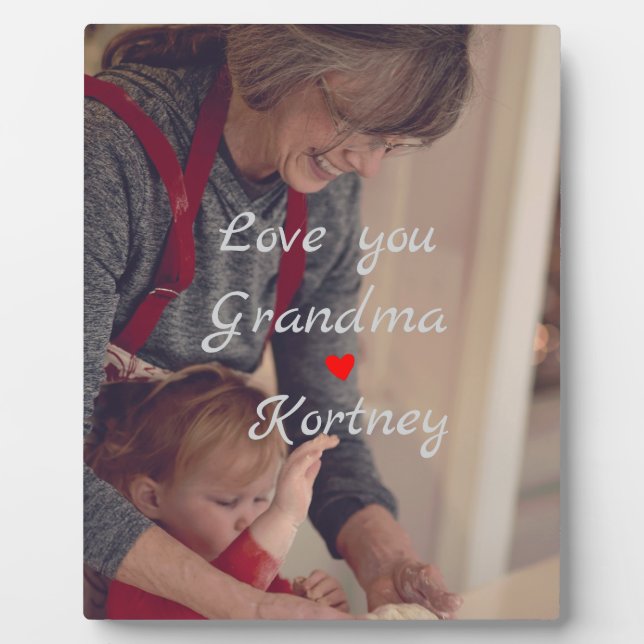 Placa Expositora Mejor collage de fotos de la abuela que te amemos (Frente)