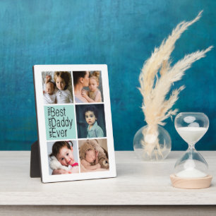 Placa Expositora Mejor Collage de fotos de Papi