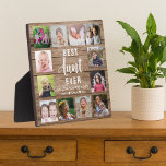 Placa Expositora Mejor Collage de fotos de Tía Rústica de Madera 12<br><div class="desc">Crea tu propia placa de collage de fotos con 12 de tus fotos favoritas en un fondo de textura de madera. Personaliza con fotos familiares . Hace un tesoro obsequio por mantener a la tía favorita por el cumpleaños,  las vacaciones y el día del padre.</div>