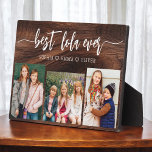 Placa Expositora Mejor Collage de fotos Lola Ever Wood Grandchildre<br><div class="desc">Celebra el "Mejor Lola de la Historia" con este Collage de fotos de nietos personalizado. Este sincero regalo cuenta con un bello collage de preciadas fotos que capturan momentos especiales, complementado con un mensaje amoroso. Diseñado con materiales de alta calidad y acabados elegantes, es ideal para exhibirse en casa como...</div>