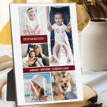 Placa Expositora Mejor Día de la Madre de Collage de fotos de Mamá<br><div class="desc">¡Crea tu propia mejor madre de 5 Collages de fotos de Plaque! Personalizado con tu propio texto. Puede realizar un personalizar adicional de este diseño seleccionando el botón "Editar detalles".</div>