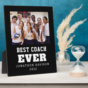 Placa Expositora Mejor entrenador de todos los tiempos nombre año e