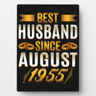 Placa Expositora Mejor Esposo Desde Agosto De 1955 Funny Annivesary