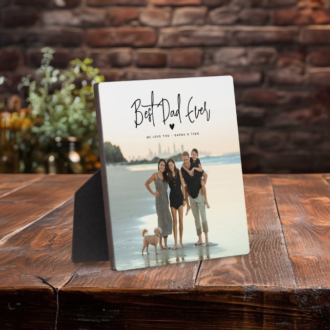 Placa Expositora Mejor foto de guión para papá (Subido por el creador)