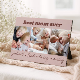 Placa Expositora Mejor foto de mamá de Personalizado