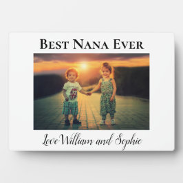 Placa Expositora Mejor foto de Nana Ever