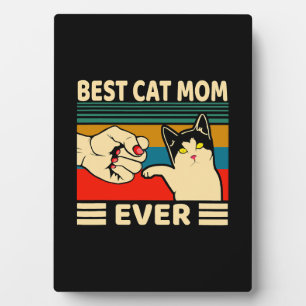 Placa Expositora Mejor Gato Mamá Jamás Mujeres Vintage