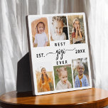 Placa Expositora Mejor GiGi de la historia - Collage de fotos de ni<br><div class="desc">Celebre el "Mejor GiGi de la Historia" con esta placa personalizada de Collage de fotos para nietos. Con un collage de preciosas fotos que capturan momentos especiales, esta placa está adornada con un mensaje sincero. Diseñado a partir de materiales de alta calidad con un acabado elegante, es perfecto para su...</div>