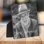 Placa Expositora Mejor Grampa siempre moderna y elegante foto<br><div class="desc">Este diseño simple y moderno se compone de tipografía de la cadena y cursiva y añade una foto personalizado</div>