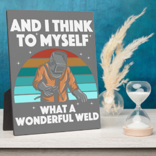 Placa Expositora Mejor Hombres de Arte Soldadura Mujeres Arco Solda