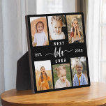 Placa Expositora Mejor Lola del Año - Collage de fotos de los nieto<br><div class="desc">Celebra el "Mejor Lola de la Historia" con este Collage de fotos de nietos personalizado. Este sincero regalo muestra un bello collage de preciadas fotos que capturan momentos especiales, complementado con un mensaje amoroso. Diseñado con materiales de alta calidad y acabados elegantes, es perfecto para mostrarse en casa como un...</div>