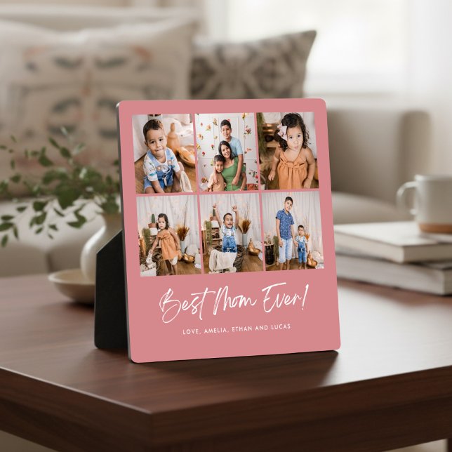 Placa Expositora Mejor Madre Rosa De Seis Fotografías (Subido por el creador)