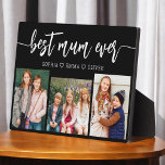 Placa Expositora Mejor Mamá de la historia - Collage de fotos del D<br><div class="desc">Celebra a tu madre con la "mejor Mamá de la historia" Collage de fotos del Día de la Madre. Esta placa personalizada presenta un hermoso collage de preciadas fotos, que capturan momentos y recuerdos especiales. El sincero mensaje "Mejor Mamá Nunca" agrega un toque amoroso. Diseñado a partir de materiales de...</div>